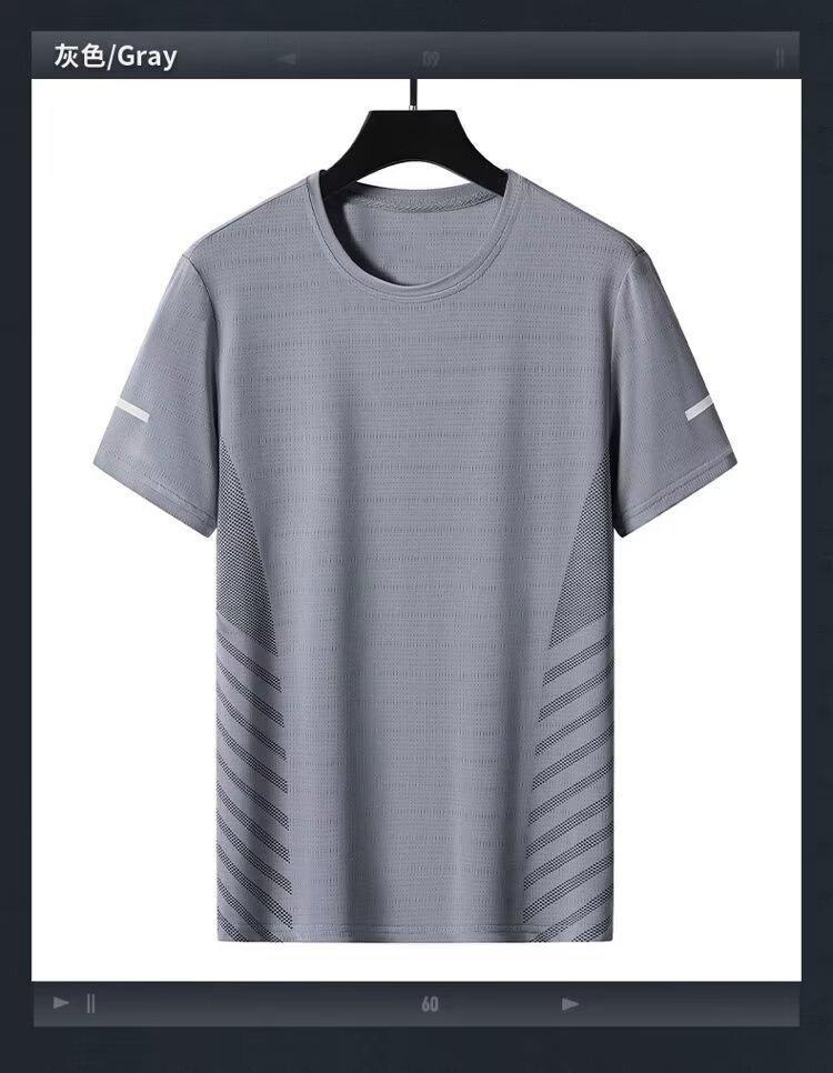 

Short Sleeve T-Shirt Men S Summer Loose Ins Trend Brand Men S Hong Kong Style Ins Top Boys Clothes Half Sleeve T-Shirt Men S M серый