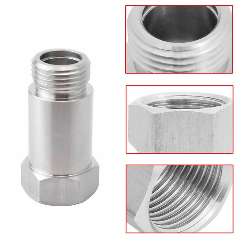 1Set Stainless Steel O2 Sensor Restrictor Fitting with Gas Flow Inserts Adjustable Gas Flow Inserts Defouler O2 Oxygen Sensor