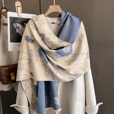 Sciarpa Calda Invernale In Cashmere Per Donna Lusso Pashmina Coperta Spessa Sciarpa Avvolgente Foulard Moda Bufanda Echarpe Poncho