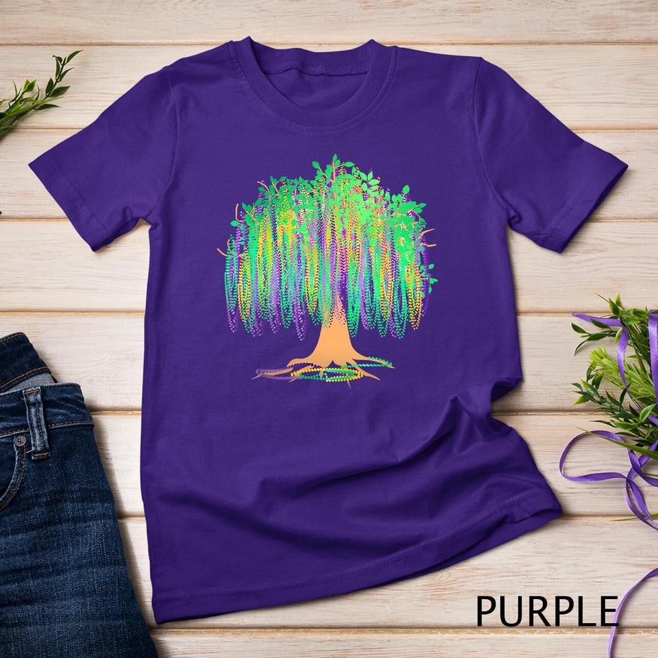 Mardi Gras Carnival Mexican Graphic Bead-Tree Bourbon Street Unisex T-shirt 10 4XL