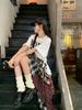 Women's Plus Size Retro Letter Print Cotton T-Shirt - Loose Fit, Trendy Streetwear