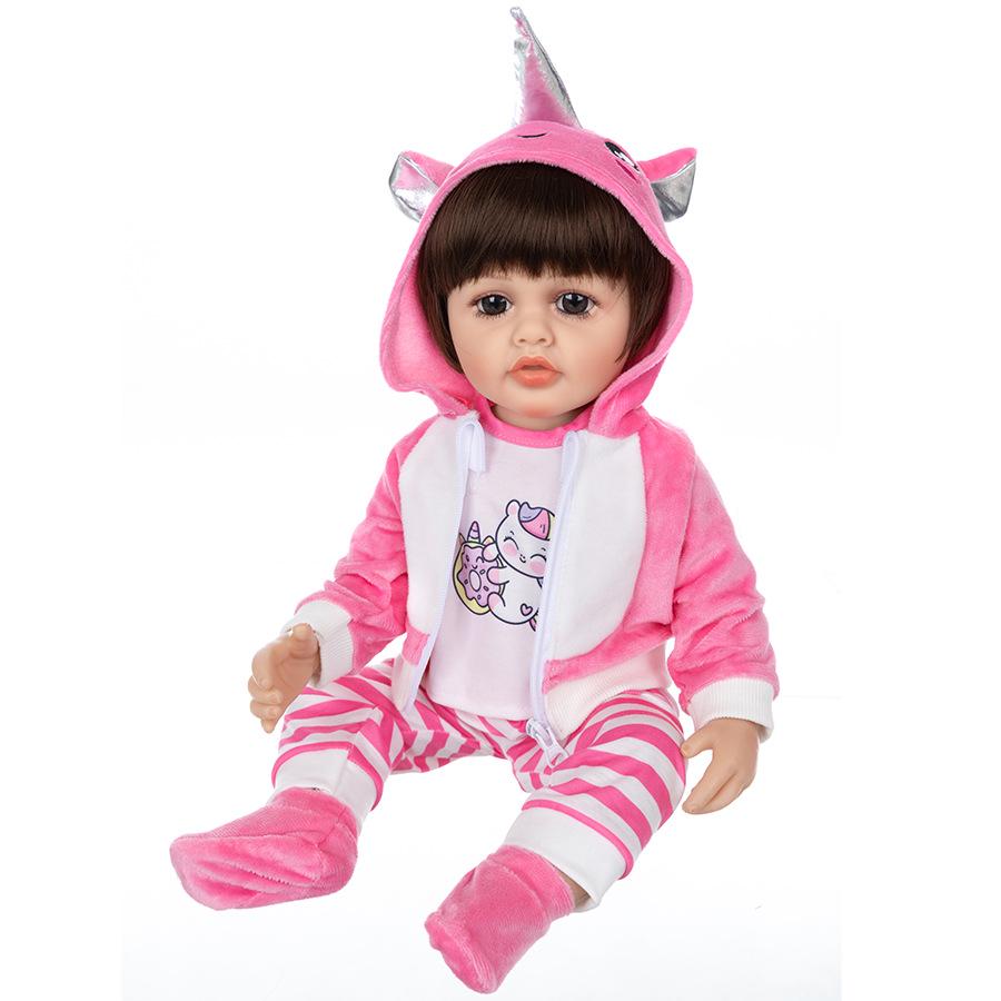 22-Inch Reborn Doll Clothes - Animal Cartoon Series Baby Soft Glue Outfit (55CM)