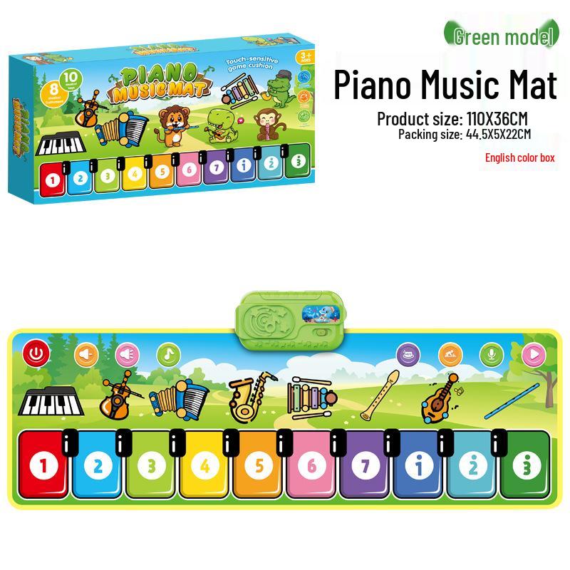 Baby Fitness Rack Music Play Mat with Piano and Drum Features