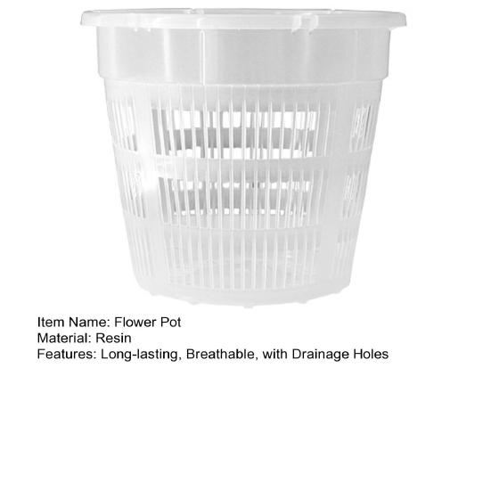 Orchid Flower Pot Clear Orchid Pot with Drainage Holes Raised Bottom Breathable Slotted Plant Pot