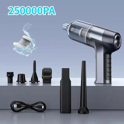 4 In1 Wireless Car Vacuum Cleaner Mini Duster Handheld Vacuum Pump for Home Portable Cordless Strong Suction 100000rpm