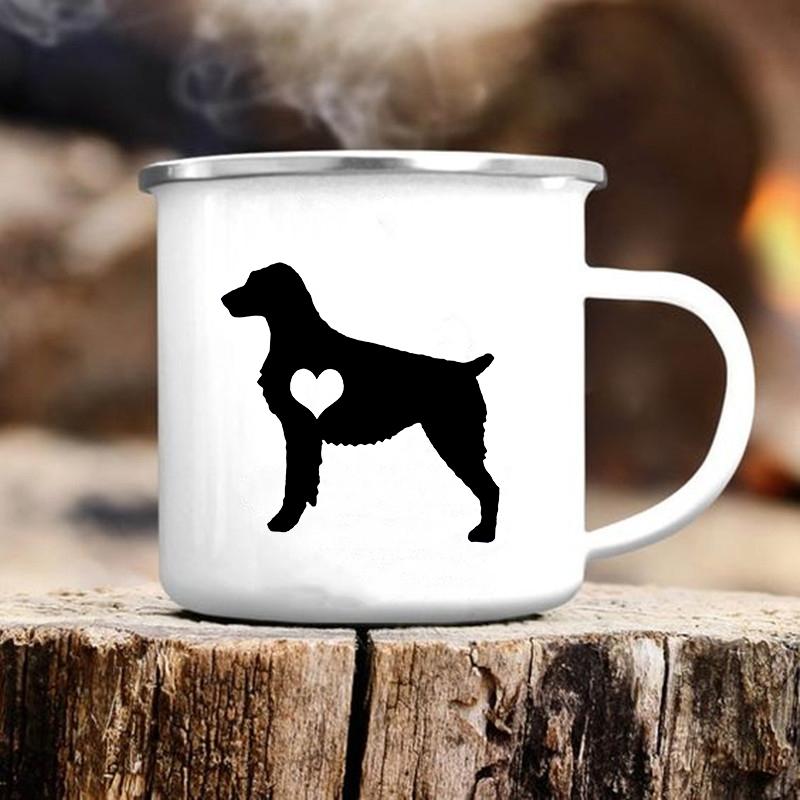 Cute Dog Printed Mugs Creative Coffee Tea Water Cup Original Breakfast Cups to Sublimate Camping Mug Beer Cupshe Drinkware Funny
