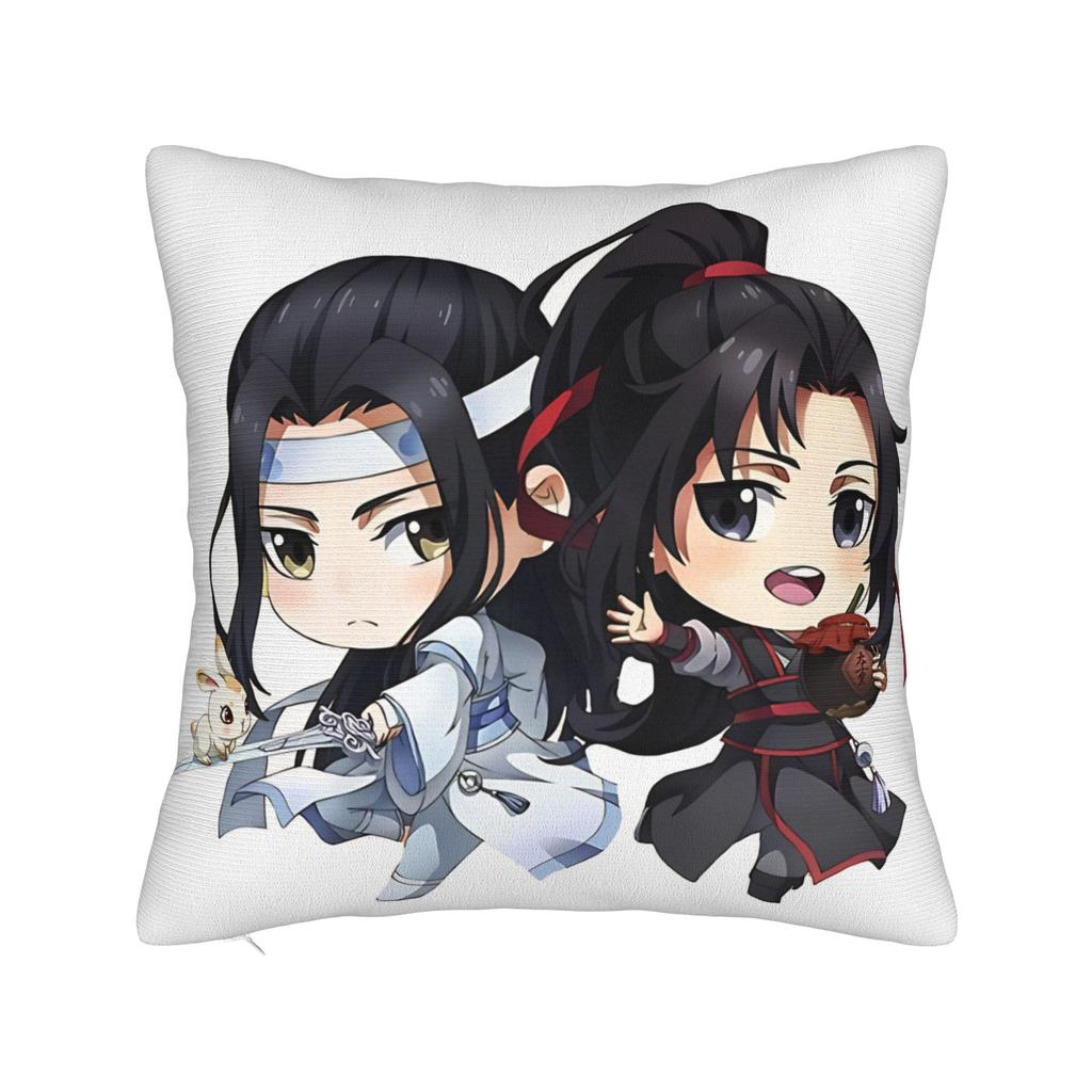 Pillow Cover The Founder of Diabolism Mo Dao Zu Shi Cartoon  Kawaii Pillow Case For Living Room Chair Pillowcases