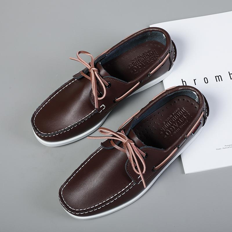 Fashion Fashion Men Comfort Loafers Shoes Outdoor Board Soft Sole Casual Leather Shoes Men Non-slip Sneakers Party Daily Shoes Man Flats