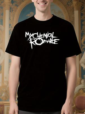 My Chemical Romance Band Graphic Tshirt - Black Tee with ...