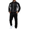 Herren Farbiges Sport-Trainingsanzug Jacke und Hose Set für das Training
