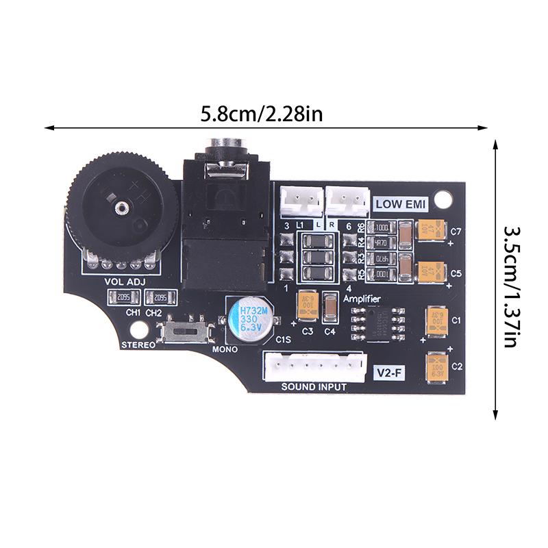 High Quality Dual Channel Volume Audio Board For Sega Game Gear Using Elna Audio Capacitors, Max Double Original Volume Output