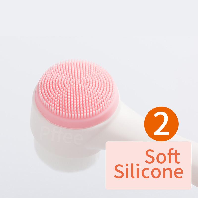 Pffee 3D Bilateral Silicone Face Brush Facial Cleanser