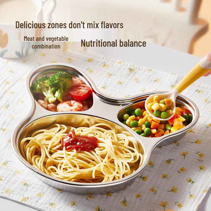 COOKER KING 316 SS Kids Divided Plate