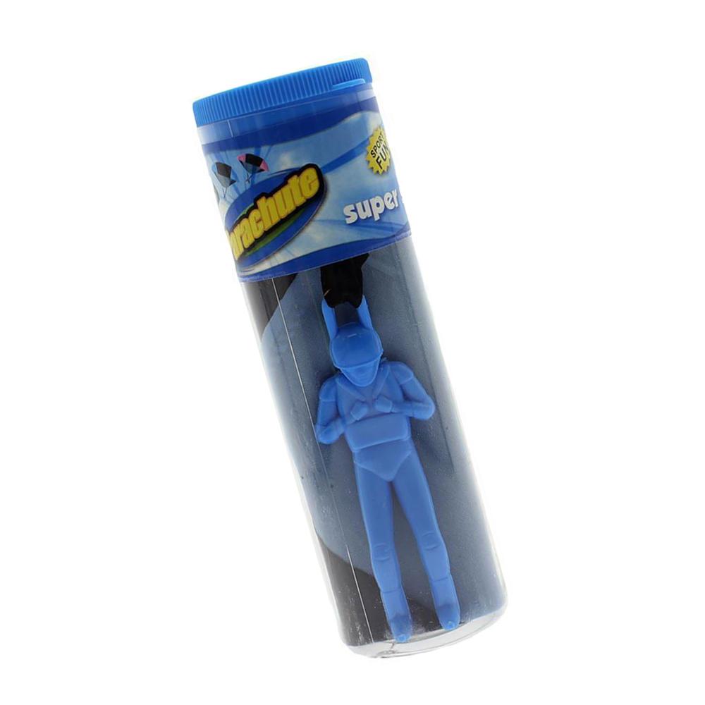 2x Toy Hand Throwing Parachute Kite Toy, Fluorescent Dreen + Blue