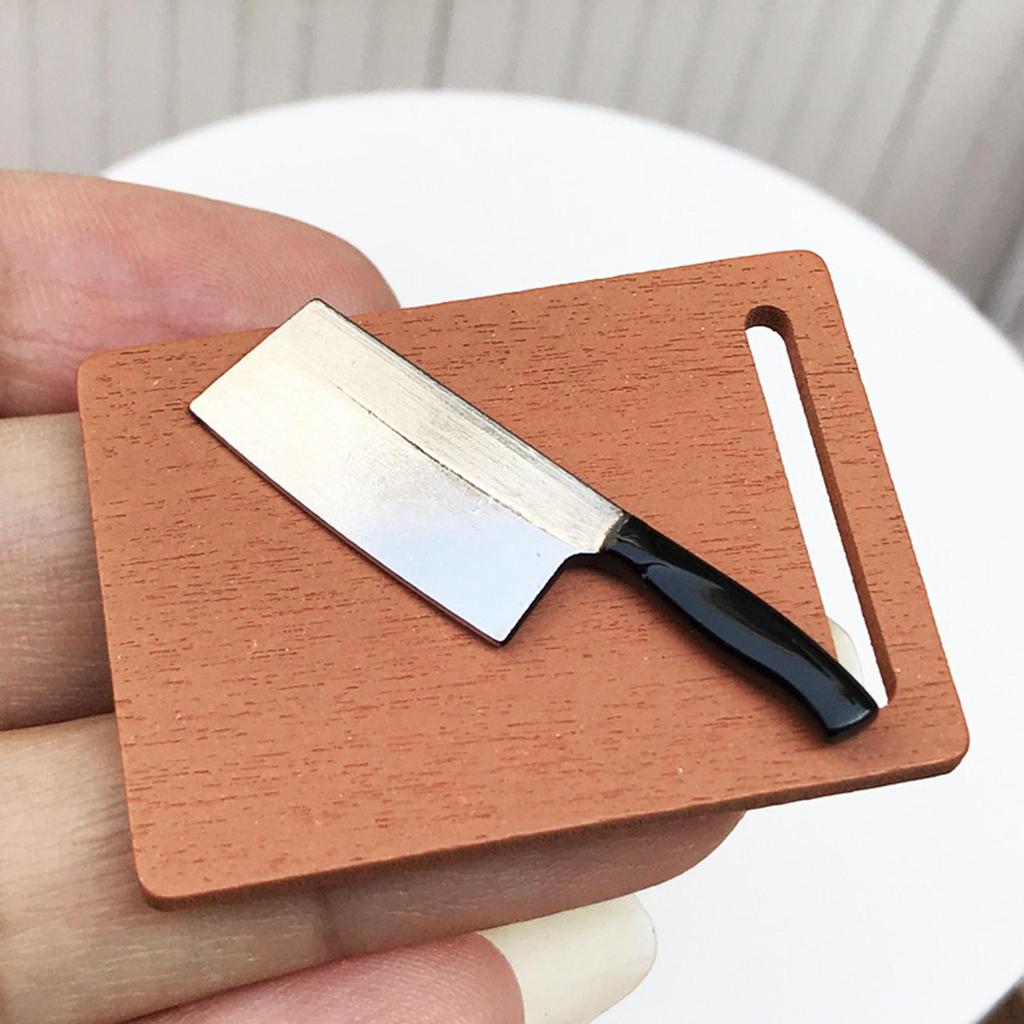1/12 Wooden Chopping Board And Kitchen Decoration