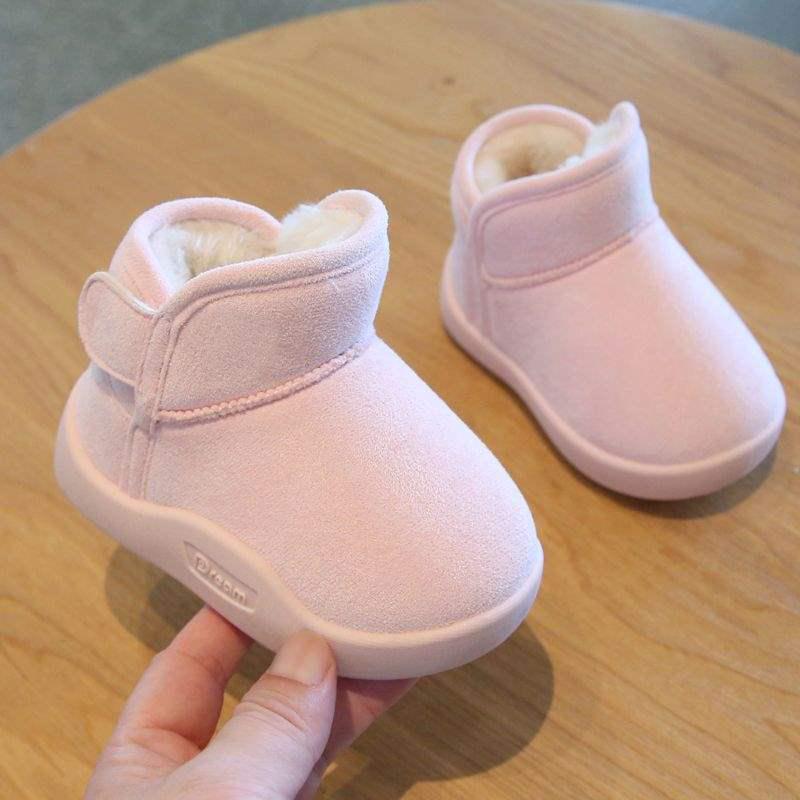 Children's Thickened Winter Snow Boots - Non-slip, Warm, Short Boots for Boys & Girls