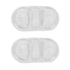 2Pcs Gel Ice Pack Reusable Hot Cold Compress Discomfort Relief Ice Pack for Home Outdoor White