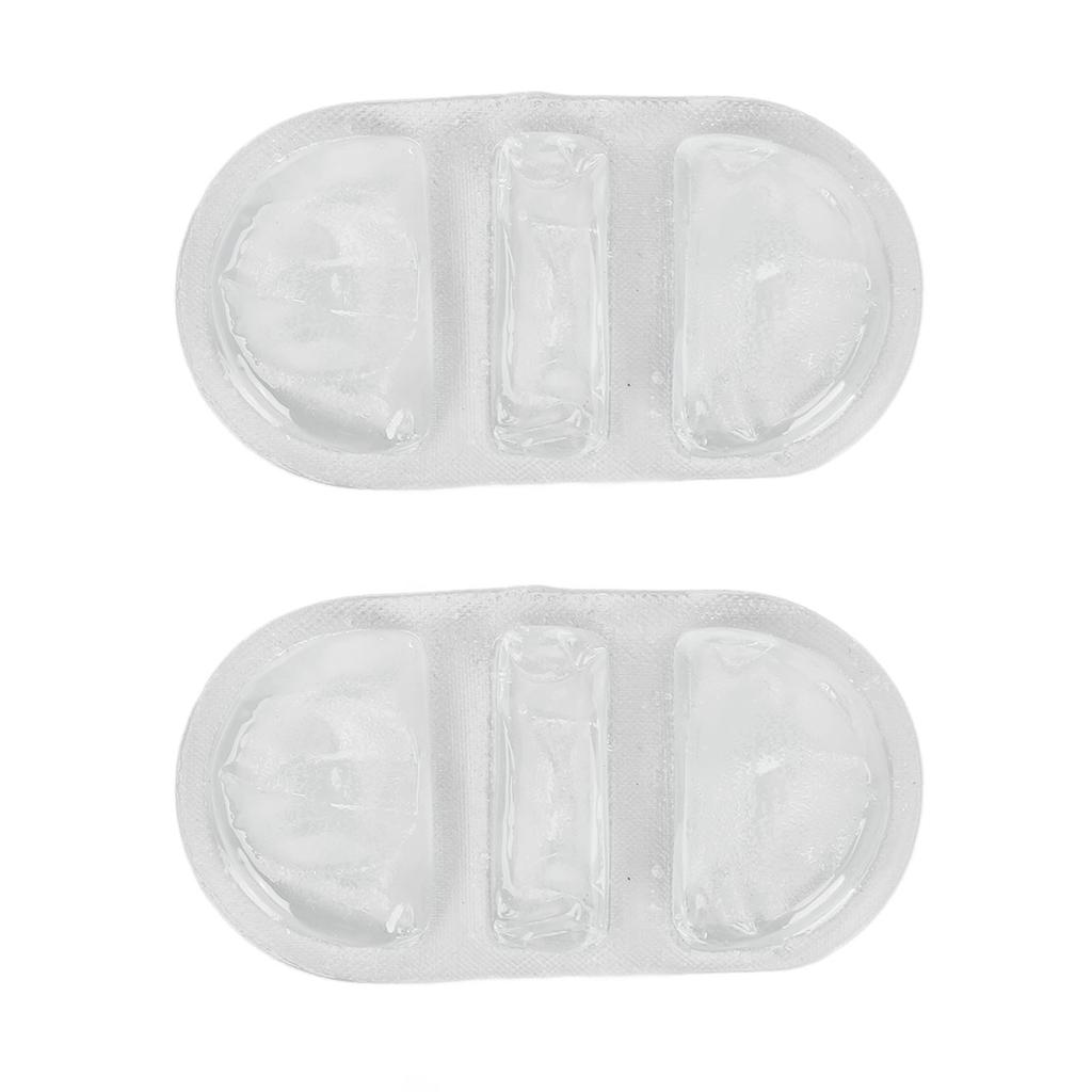 2Pcs Gel Ice Pack Reusable Hot Cold Compress Discomfort Relief Ice Pack for Home Outdoor White