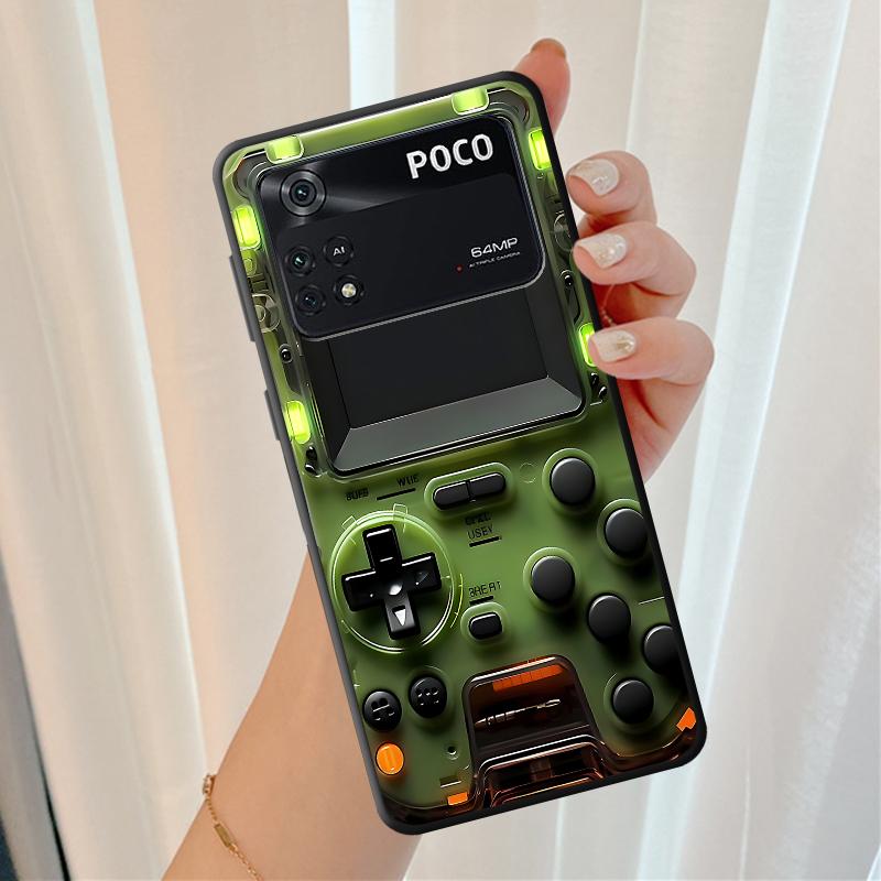 Game Machine Pattern Case for Xiaomi Poco C75 X4 Pro F3 F7 X7 C71 C51 C61 X3 NFC M5s M7 C40 C50 M3 M4 Pro X5 Soft Shell