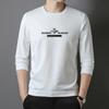 Autumn New Long-Sleeved T-shirt Men's Round Neck Bottoming Shirt Solid Color Trendy Brand Small Shirt Korean Style Fashion Versatile Top