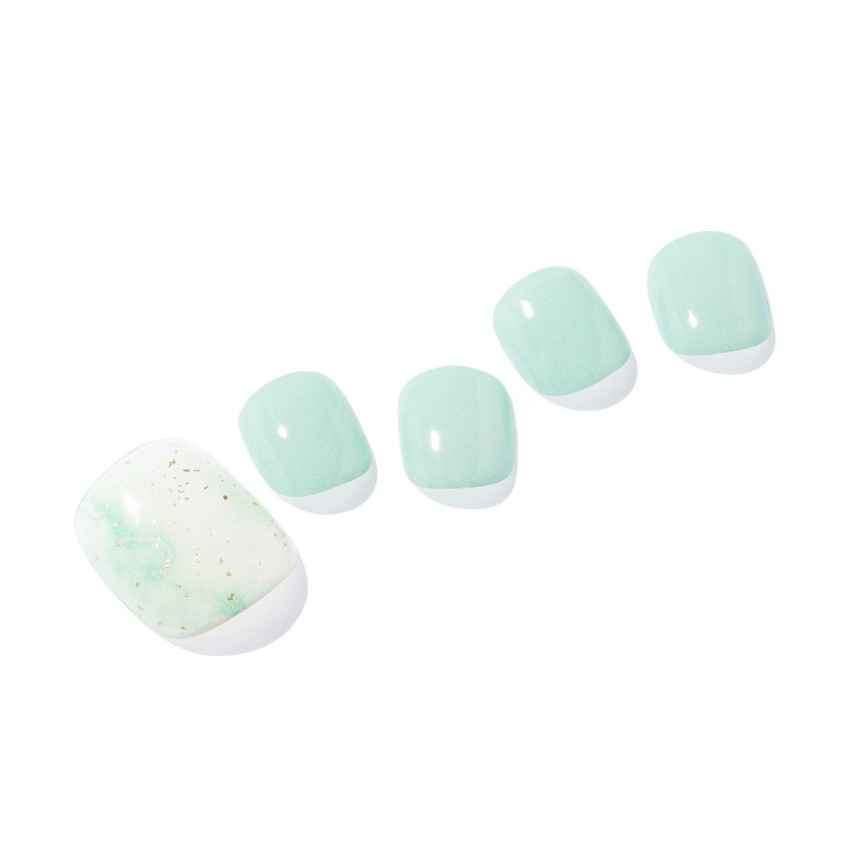 Mint Marble Gel Pedicure
