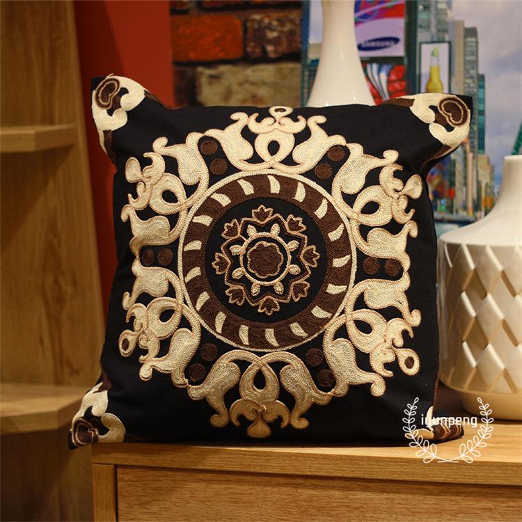 

Современная минималистичная вышитая подушка-подушка, подушка для поддержки головы и спины, наволочка для диванной подушки 45 * 45Cm (Pillowcase)
