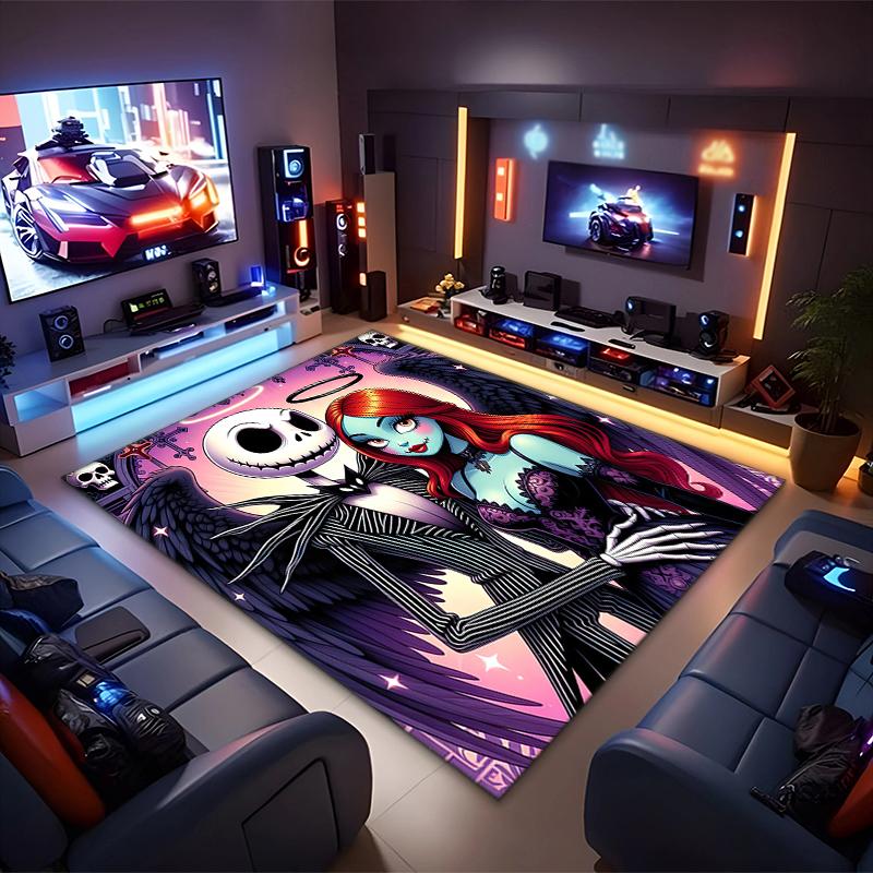 1PC The Nightmare Before Christmas Rug - home decoration Carpet For Living Room Bedroom Flooring Computer Chair Area Rug