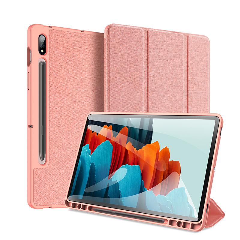 

Подходит для TabS10 Plus с гнездом для ручки, защитный чехол для планшета S9FE, интеллектуальный защитный чехол для сна Samsung Tab+S9 бездна