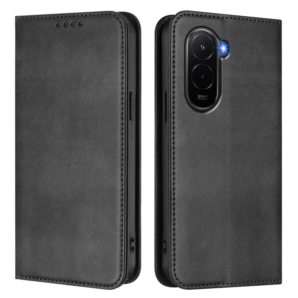 Dla Xiaomi Poco M7 Plus 5G/M7 4G (169mm) Etui portfelowe Tekstura retro Blokowanie RFID Skórzane etui na telefon