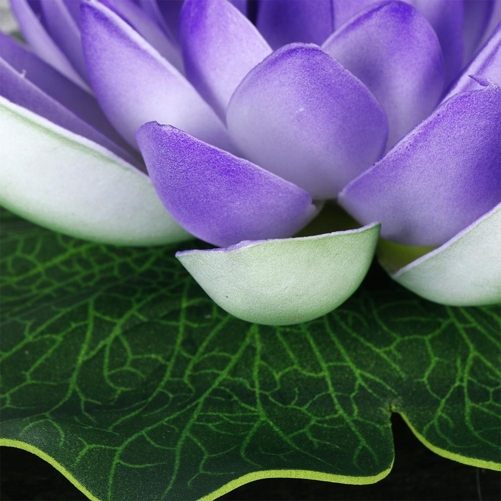 Floral Foam Floating Plants Green Leaves Water Lily Simulation Artificial Lotus Flower Fake Plants