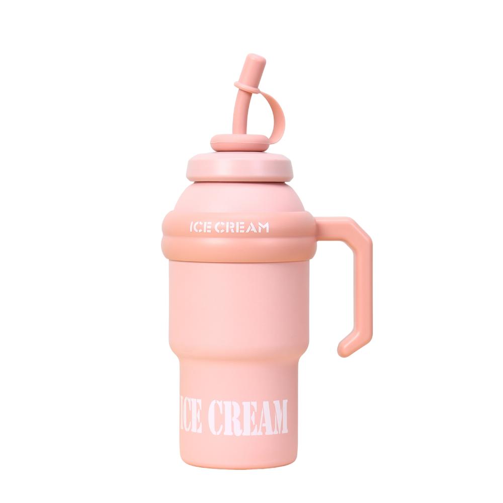 Leak Proof Outdoor Insulated Mug Creative Drinking Straw Cup Cold Beverages Cups  Household