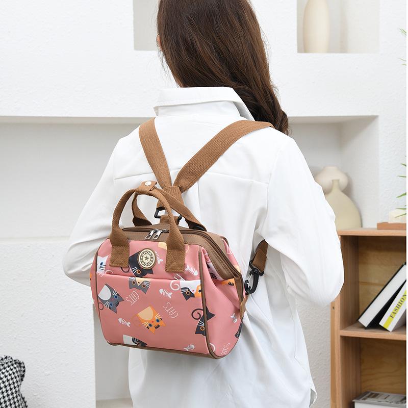 Compact Graffiti Mom & Baby Bag - Crossbody, Shoulder & Stroller Backpack with Insulation