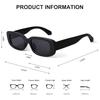 Compact Rectangle Sunglasses Female Oval Retro Brand Design Square Sun Eyeglasses For Female Shades Women Eyewear Anti-glare UV400