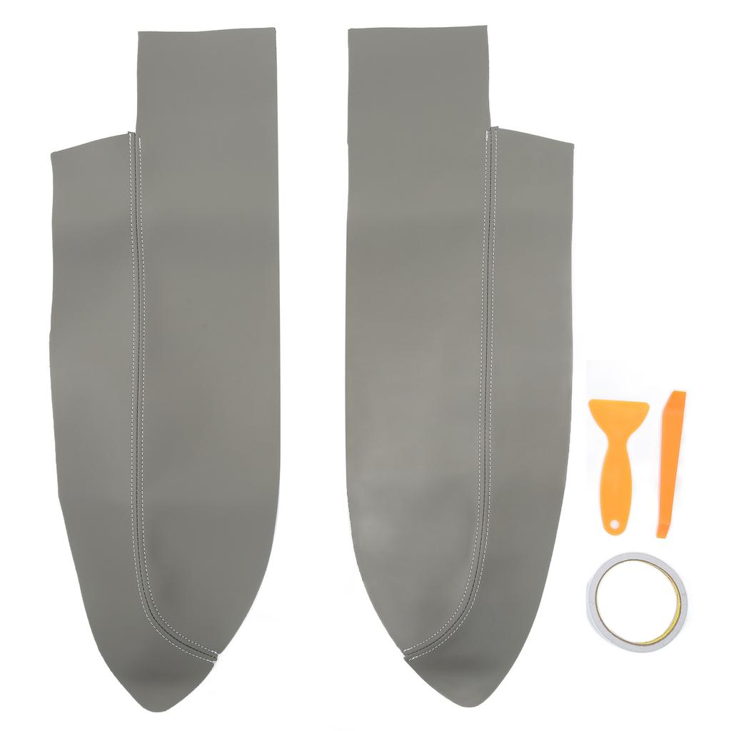 1 Pair Front Door Panel Armrest Cover Microfiber Leather Car Interior Accessories Replacement for