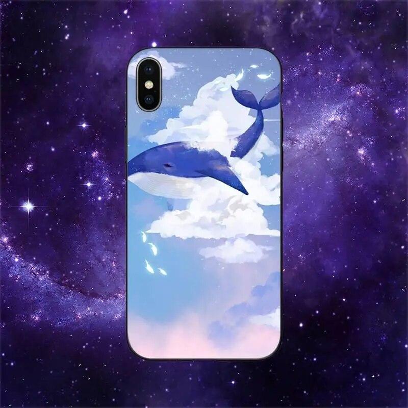 Cartoon Whale Phone Case For iPhone Samsung Galaxy Redmi Xiaomi Oppo OnePlus Note S A 7 8 9 10 11 12 13 14 20 21 22 23 53 54 Pro Max  Ultra TPU Soft