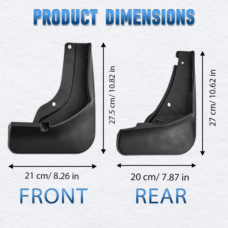 For VW Tiguan L Pro R-Line 2024 Front and Rear Wheels Fender Mud Flaps Splash Guards