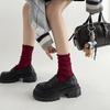 Fashion Commuter Black French Platform Small Leather Shoes Women's 2025 New Autumn and Winter One-pedal British Style Loafers