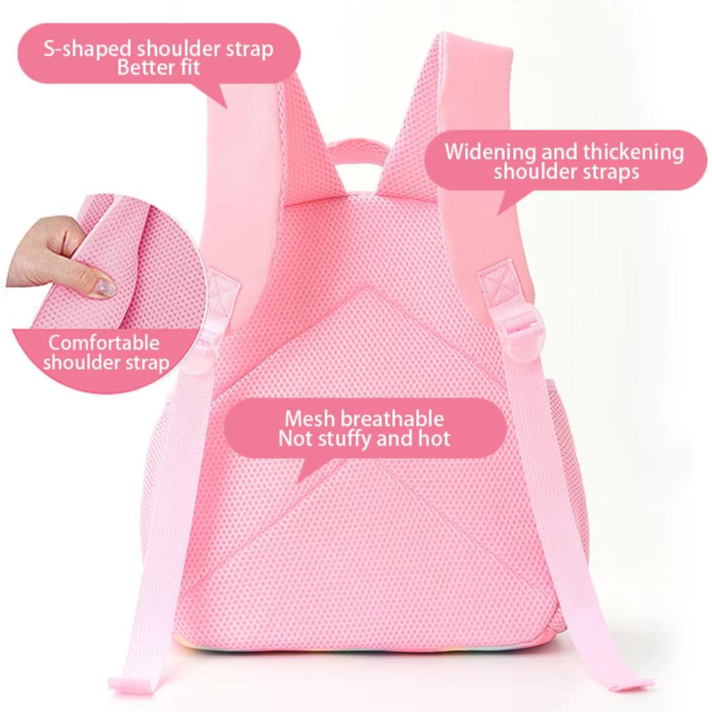 Perfect KPop Demon Hunters Letter A-Z Rainbow Backpack Rumi Mira Zoey Student School Backpack Anime Movie Women Girl Travel Rucksack