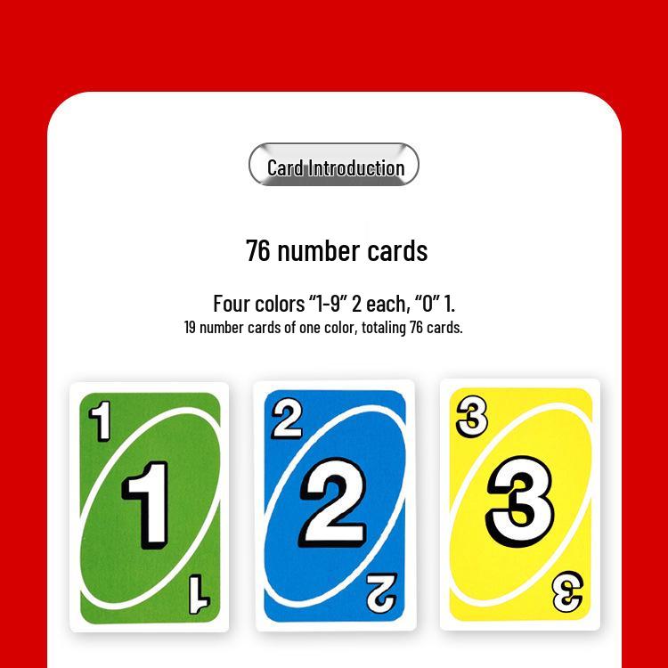 Genuine Mattel UNO Classic Card Game for Multiple Players - Casual Party Poker Table Game