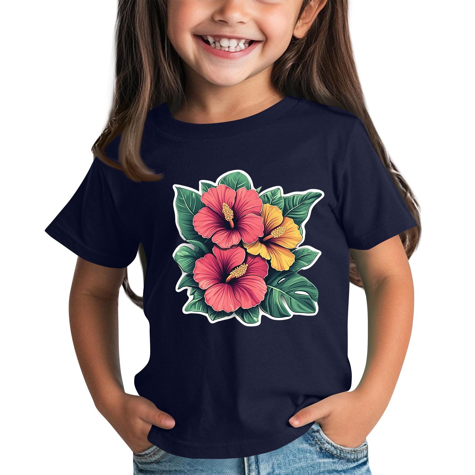 

Детская модная повседневная футболка с круглым вырезом и короткими рукавами 160 тёмно-синий