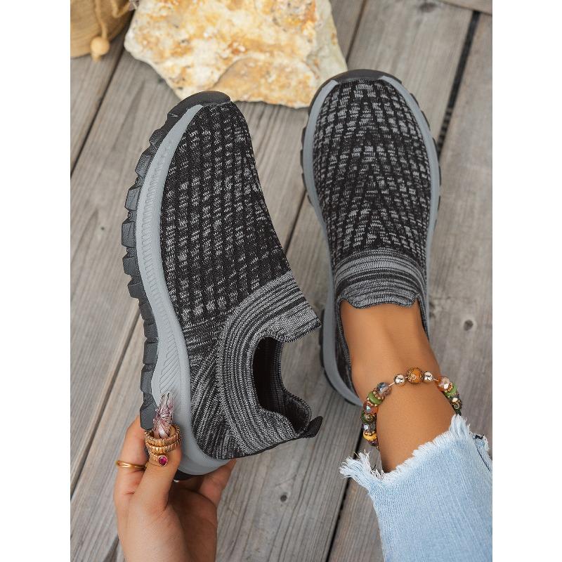 Unisex nazouvací ležérní boty Flyknit, Velké velikosti, Pohodlné tenisky