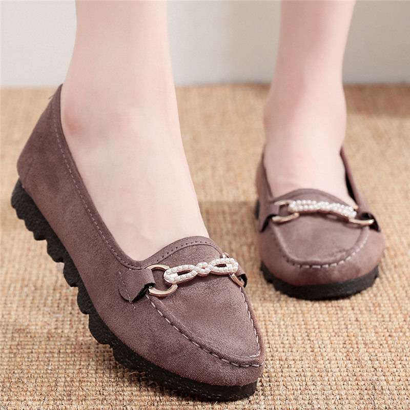 Polyurethane Sole Old North Cloth Shoes Women's Single Shoes Doudou Shoes Black Work Shoes Flat Sole Maternity Shoes Mother Shoes Large Size