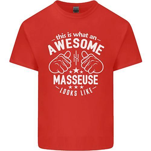 This Is What an Awesome Masseuse Looks Like Unisexs Cotton TShirt Tee Top S