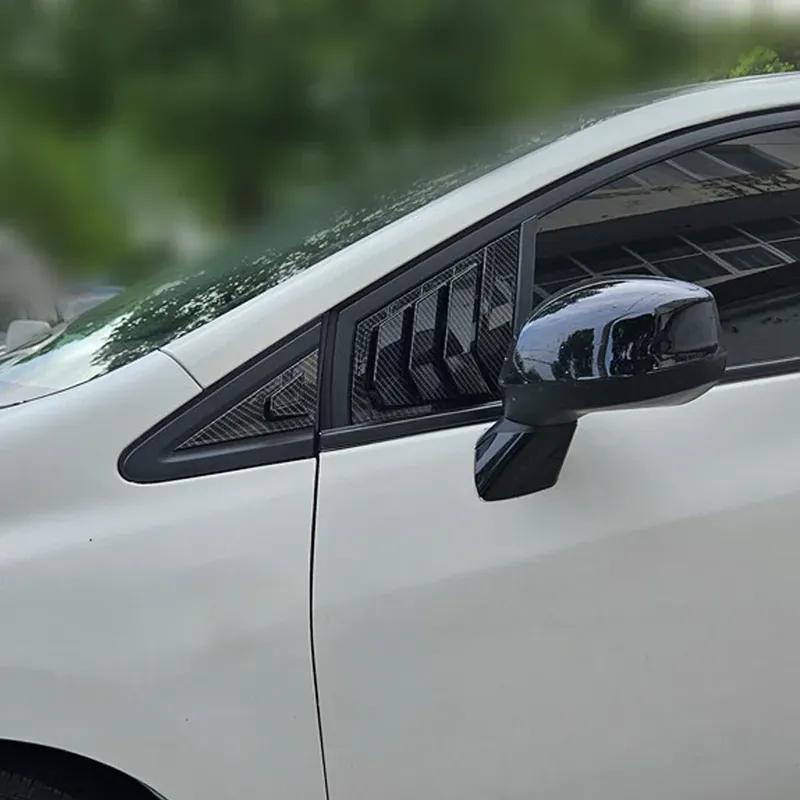 For Honda Civic Sedan 9th 2012-2015 ABS Plastic Window Quarter Front Louver Scoop Cover Side Vent Shutter Trim Car Adhesive