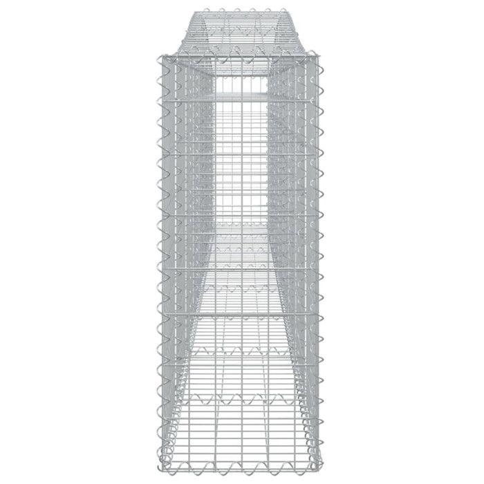 VidaXL Arched Gabion Basket Gabion Cage Gabion Wall Stone Basket Gabion for Stone Garden Patio Outdoor 153404