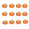 16pcs/set Halloween Foam Pumpkin Decor Set Realistic Checkered Table Centerpiece for Kitchen Fall Harvest Display Photo Props