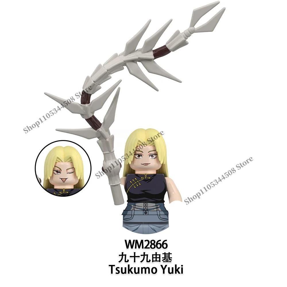 Jujutsu Kaisen Anime Bausteine Fushiguro Toji Tsukumo Yuki Hanao Choso MINI Cartoon Puzzle Bausteine Sammlung Geschenk