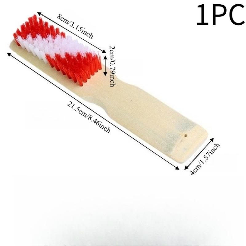 1PC thickened natural bamboo handle shoe brush, household shoe washing design, hard bristle brush head, multi-functional cleaning