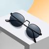 New Travel Style Metal Full Frame Sunglasses Fashionable Retro Round Frame Sunscreen Sunglasses Unisex Large Frame Glasses