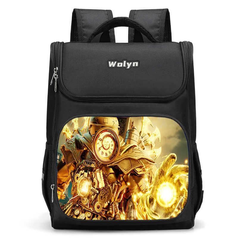 Trendy Oxford Cloth Backpack For Elementary School Students Large Capacity Design